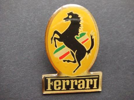 Ferrari sportwagen logo geel
